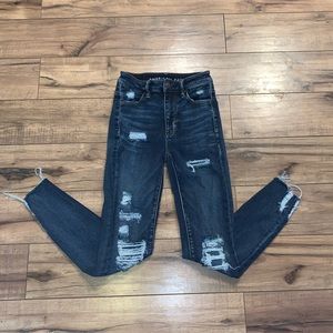 American Eagle High-Rise Ripped Jeggings